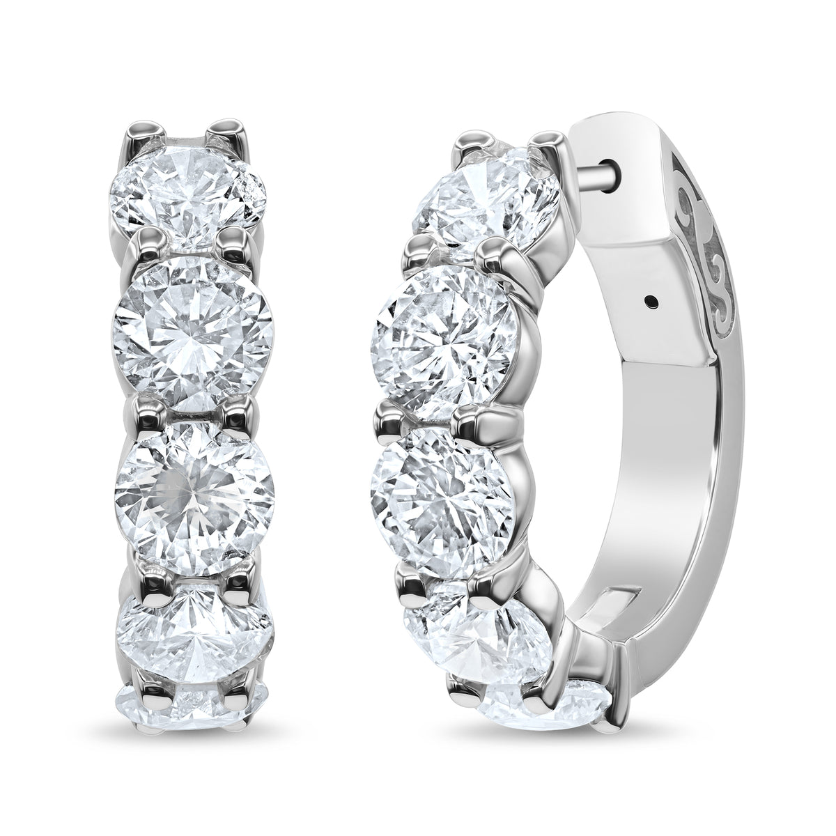 Diamond Hoop Earrings