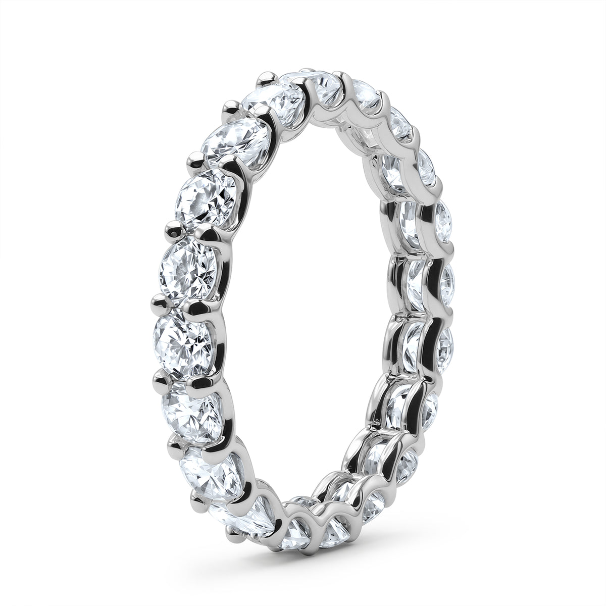 Round Cut Eternity Band