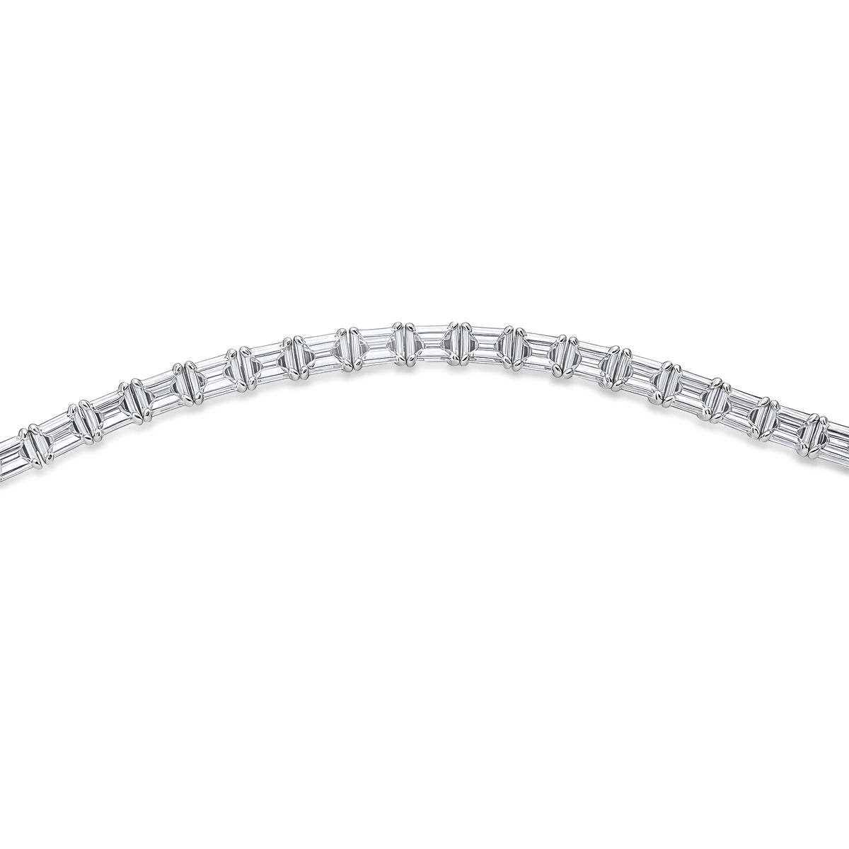 8.5CT Diamond Emerald Tennis Bracelet