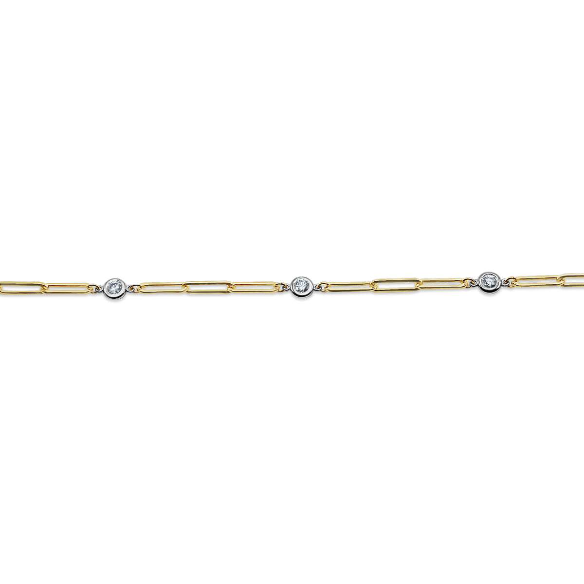 Diamond Paperclip Necklace