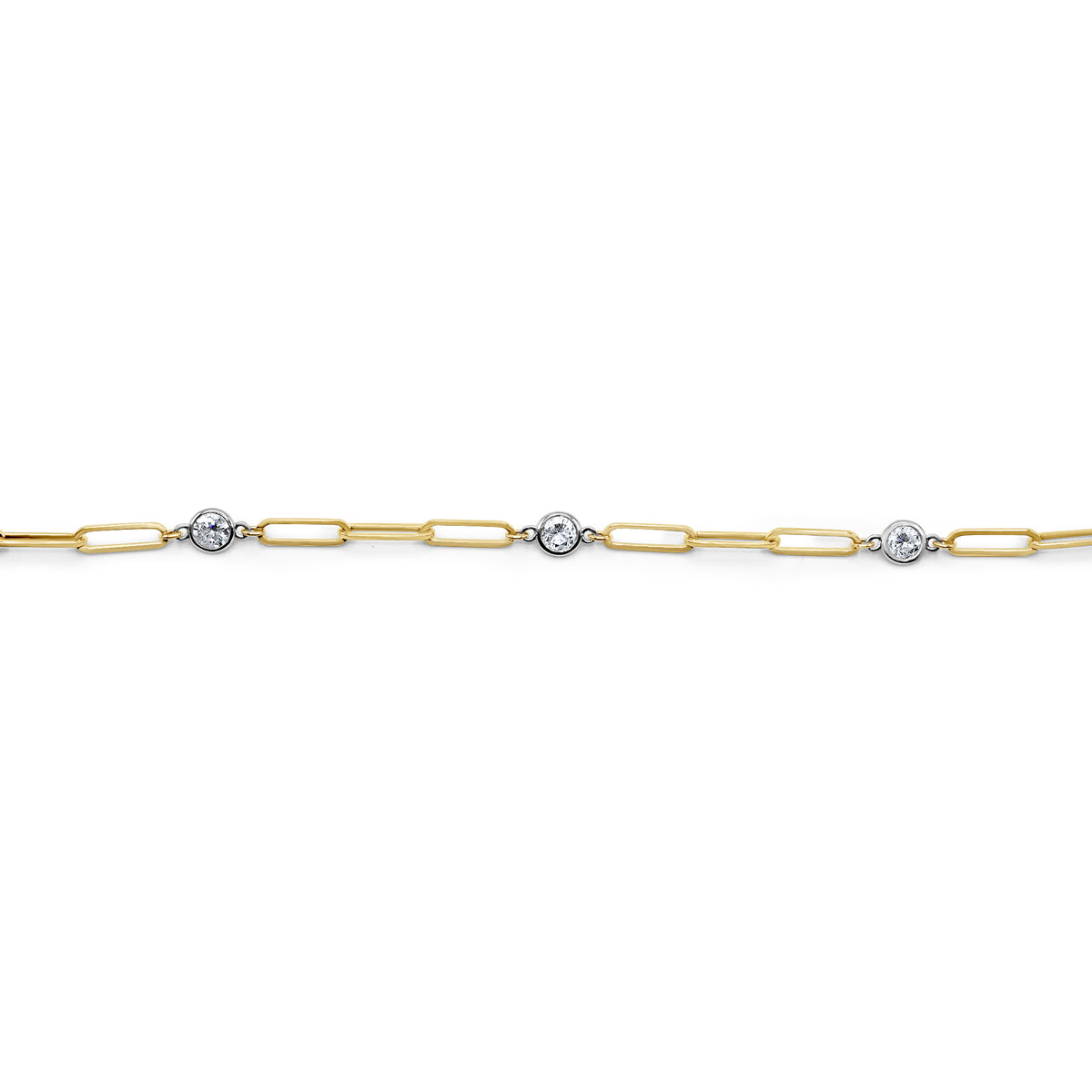 Diamond Paperclip Necklace