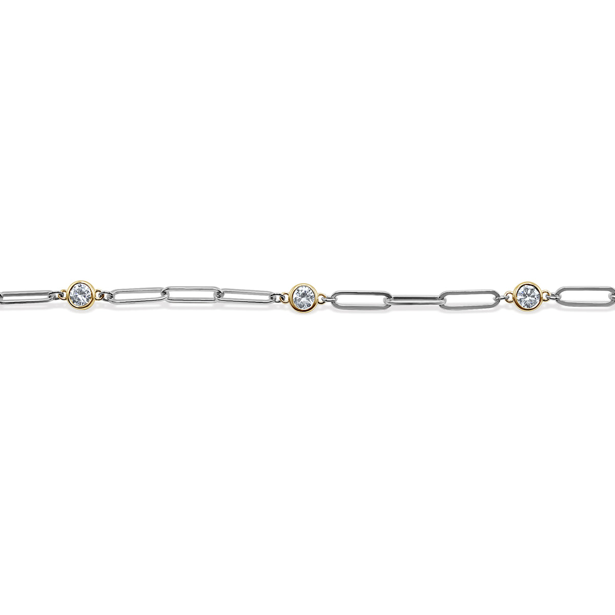 Diamond Paperclip Necklace