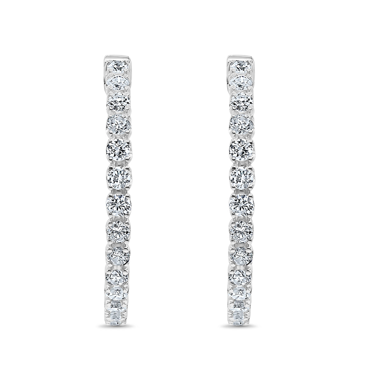Diamond hoop Earrings