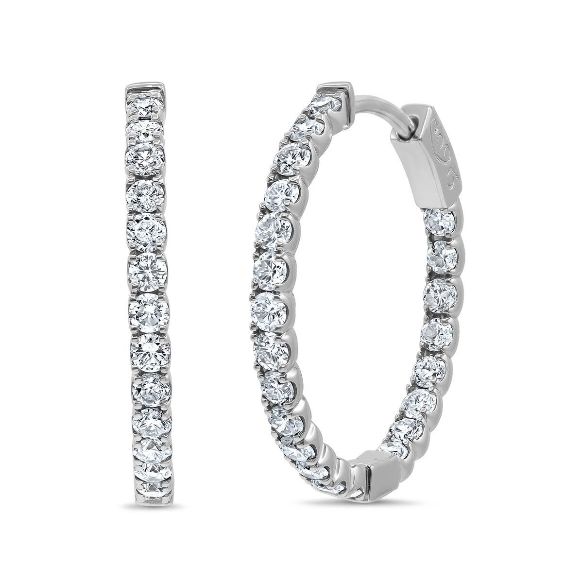 Diamond Hoop Earrings