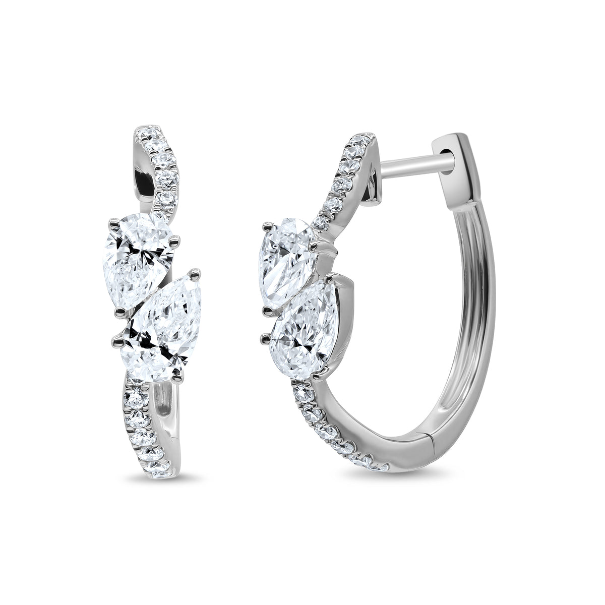Diamond Earrings Hoop