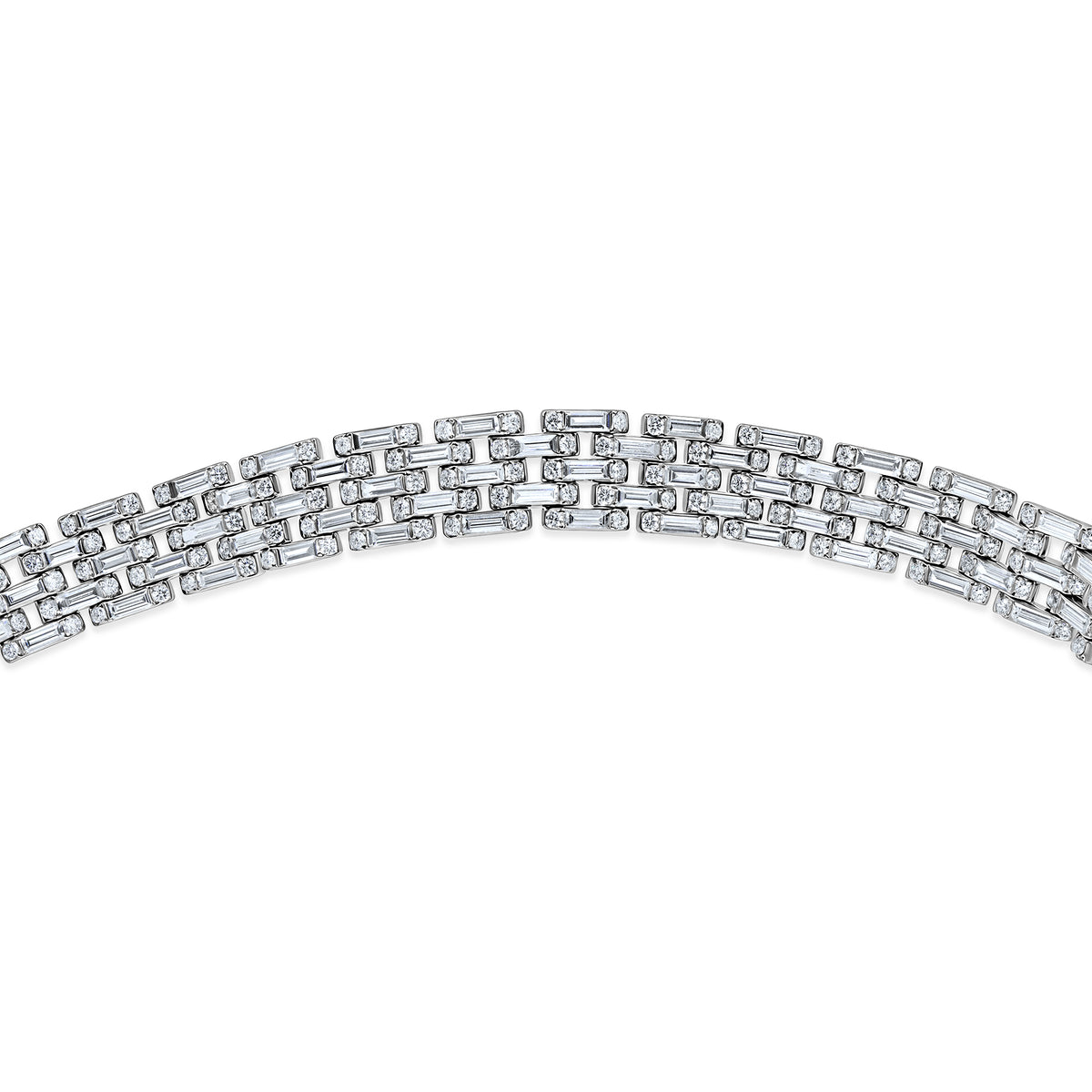 10CT Geometric Diamond Link Bracelet
