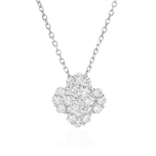 Load image into Gallery viewer, Diamond cluster pendant necklace (SKU N083)