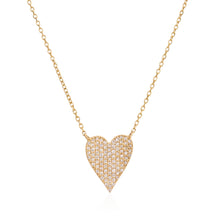 Load image into Gallery viewer, Diamond heart necklace (SKU N085)