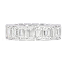 Load image into Gallery viewer, Diamond emerald cut eternity band (SKU R077)