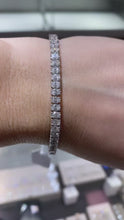Load and play video in Gallery viewer, Oval diamond tennis bracelet (SKU B045)