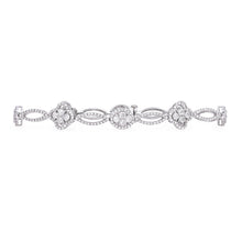 Load image into Gallery viewer, White gold diamond bracelet (SKU B005)