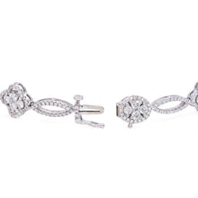 Load image into Gallery viewer, White gold diamond bracelet (SKU B005)