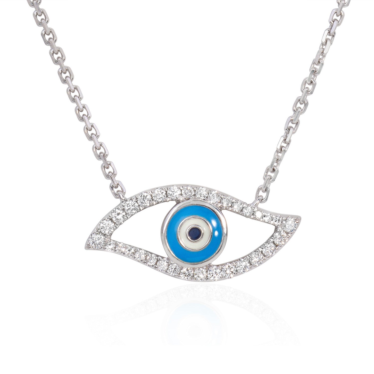 Diamond evil eye necklace (SKU N065) | Diamanti NYC