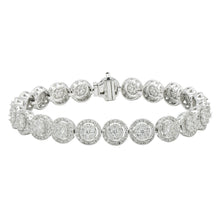 Load image into Gallery viewer, Diamond cluster bracelet (SKU B061)