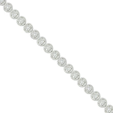 Load image into Gallery viewer, Diamond cluster bracelet (SKU B061)