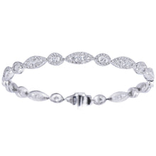 Load image into Gallery viewer, 18k white gold diamond bracelet (SKU B064)