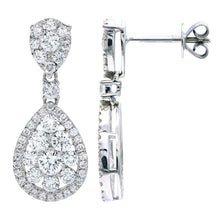 Load image into Gallery viewer, Diamond hanging earrings (SKU E074)