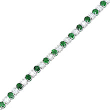 Load image into Gallery viewer, Diamond and emerald necklace (SKU N058)