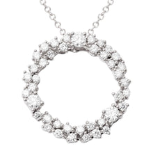 Load image into Gallery viewer, Diamond circle of life pendant necklace (SKU N074)