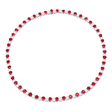 Load image into Gallery viewer, Diamond and ruby necklace (SKU N059)