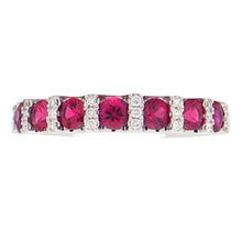 Load image into Gallery viewer, Diamond and ruby ring (SKU R055)