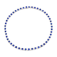 Load image into Gallery viewer, Diamond and sapphire necklace (SKU N057)