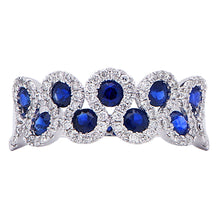 Load image into Gallery viewer, Diamond and sapphire ring (SKU R056)