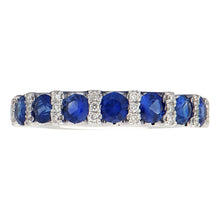 Load image into Gallery viewer, Diamond and sapphire ring (SKU R054)