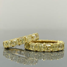 Load image into Gallery viewer, Yellow ascher cut eternity band (SKU R028)