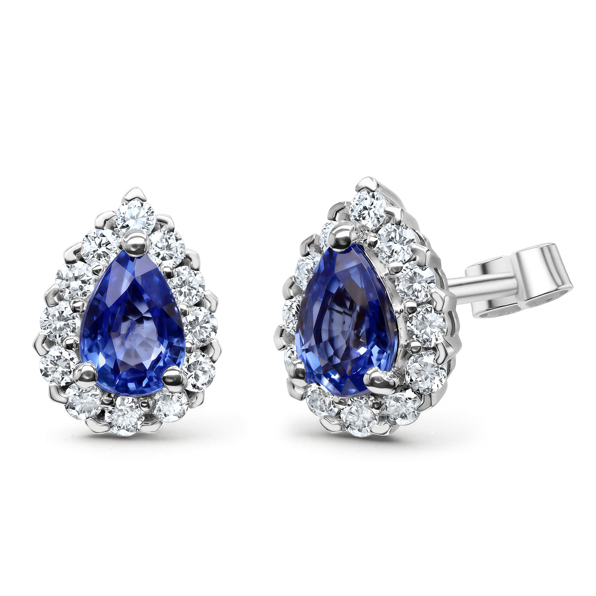 Diamond and Sapphire Studs