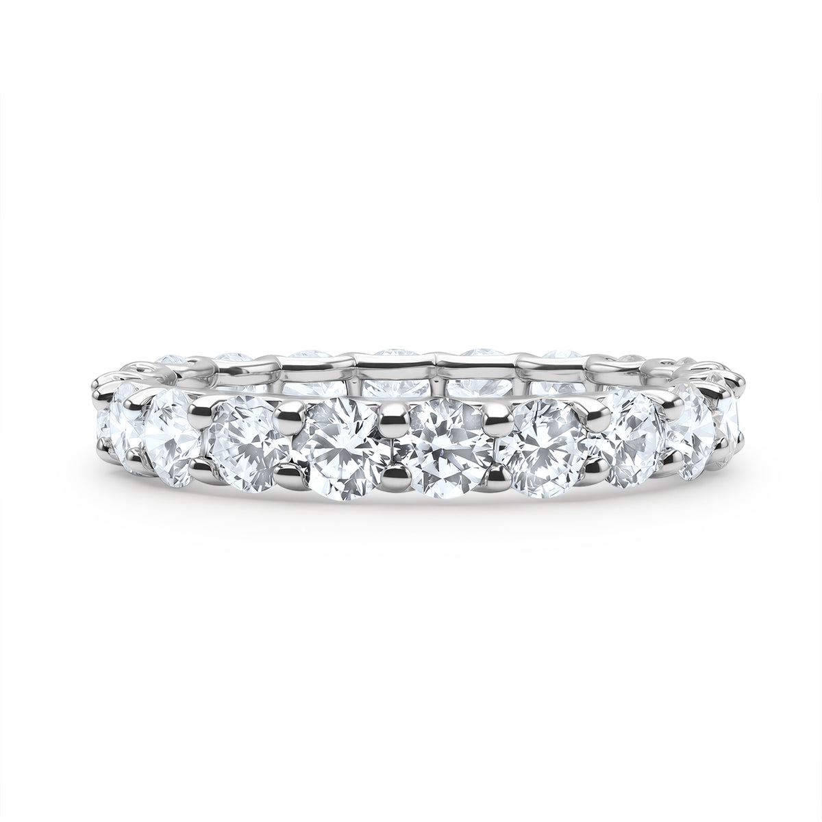 Round Cut Eternity Band