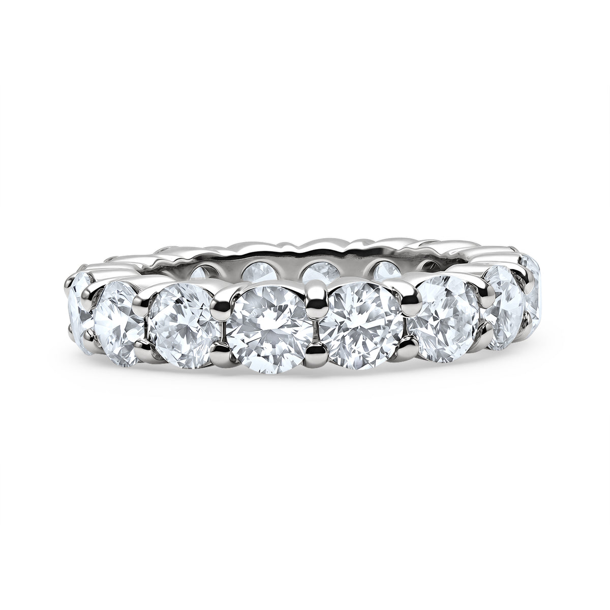 Round Cut Eternity Band