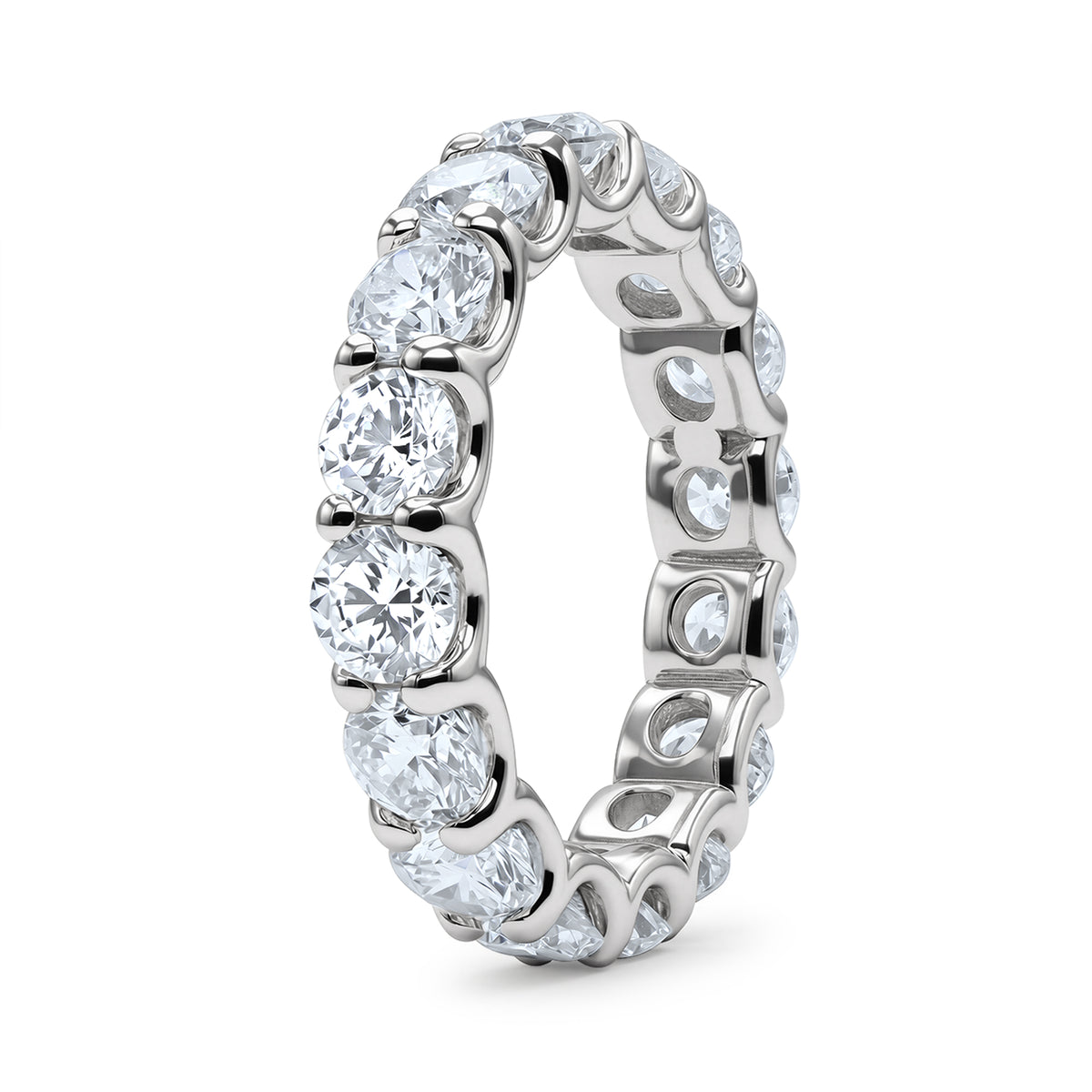 Round Cut Eternity Band