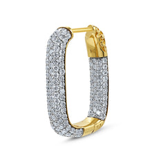 Load image into Gallery viewer, 2tone Diamond Earrings

