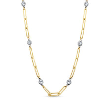 Load image into Gallery viewer, Diamond Paperclip Necklace
