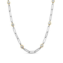 Load image into Gallery viewer, Diamond Paperclip Necklace
