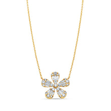 Load image into Gallery viewer, Single Flower Diamond Pendant

