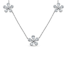 Load image into Gallery viewer, Diamond Flower Necklace
