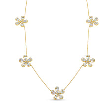 Load image into Gallery viewer, Diamond Flower Necklace
