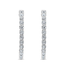 Load image into Gallery viewer, Diamond hoop Earrings
