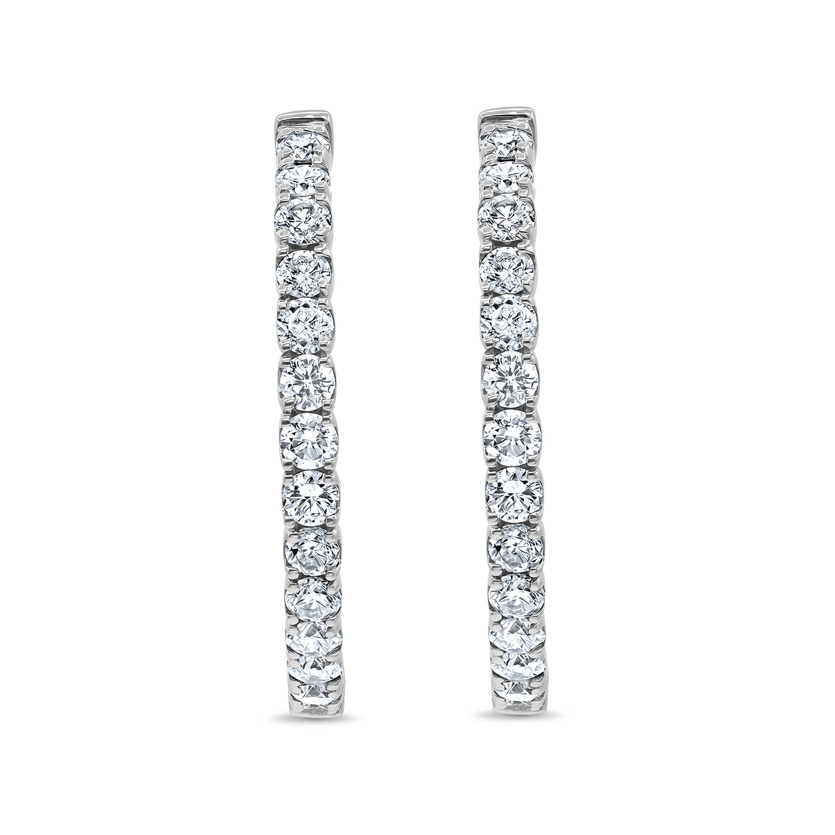 Diamond Hoop Earrings