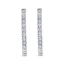 Load image into Gallery viewer, Diamond Hoop Earrings
