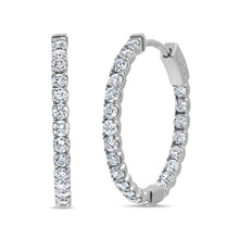 Load image into Gallery viewer, Diamond Hoop Earrings
