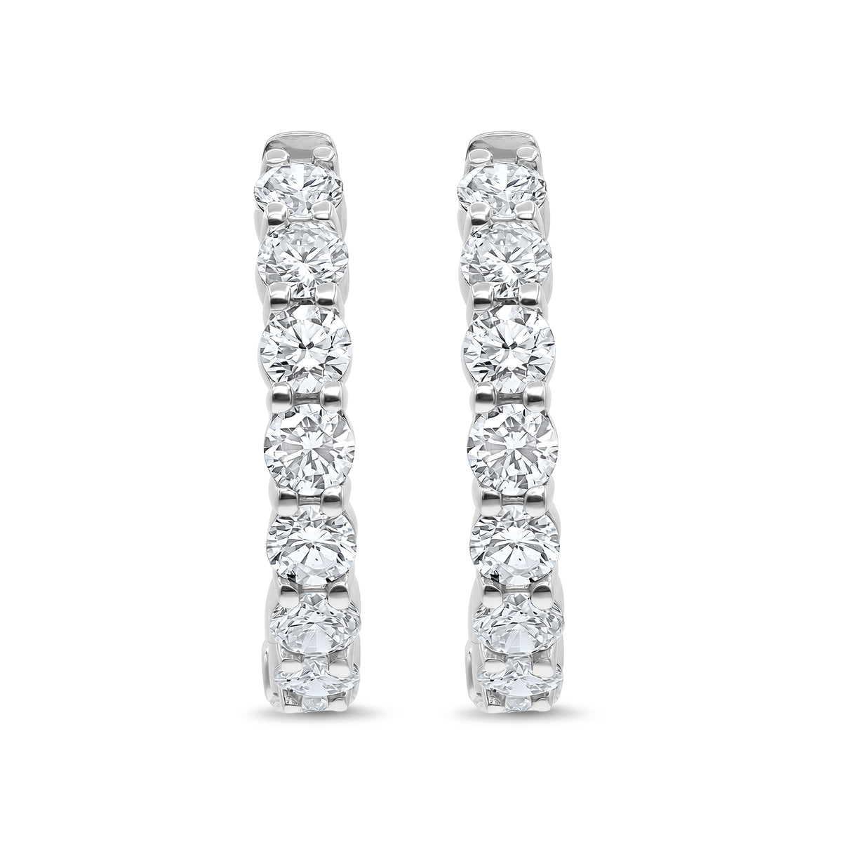 Diamond Hoop Earrings