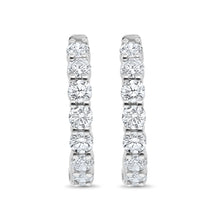 Load image into Gallery viewer, Diamond Hoop Earrings
