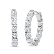 Load image into Gallery viewer, Diamond Hoop Earrings
