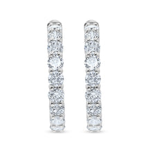 Load image into Gallery viewer, Diamond Hoop Earrings
