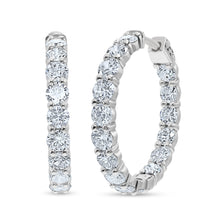 Load image into Gallery viewer, Diamond Hoop Earrings
