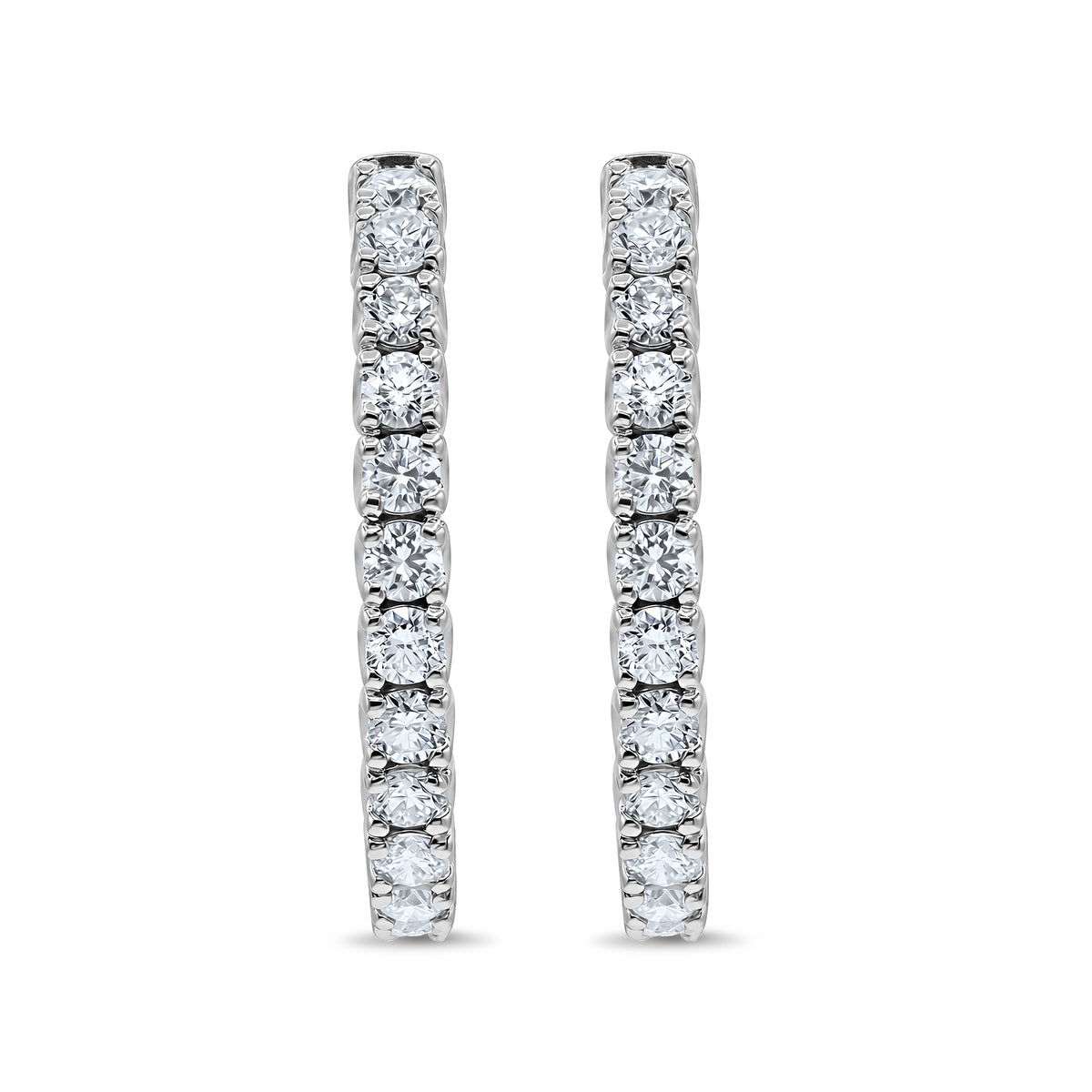Diamond Hoop Earrings