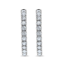 Load image into Gallery viewer, Diamond Hoop Earrings
